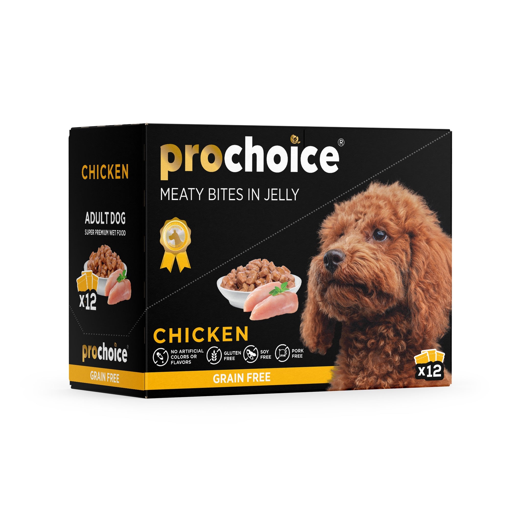100g Prochoice Chunks In Jelly With Chicken For Adult Dogs