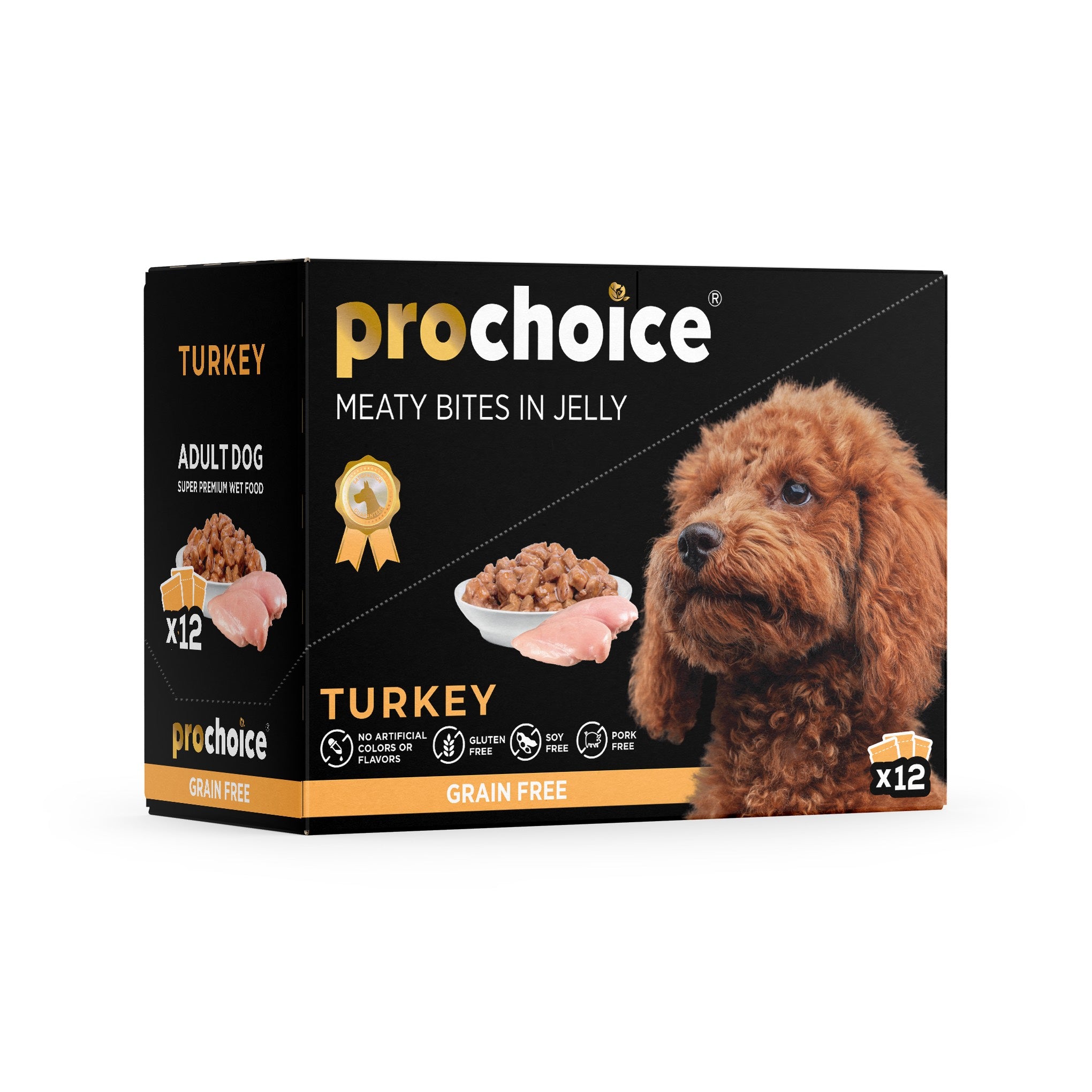 100g Prochoice Chunks In Jelly With Turkey For Adult Dogs