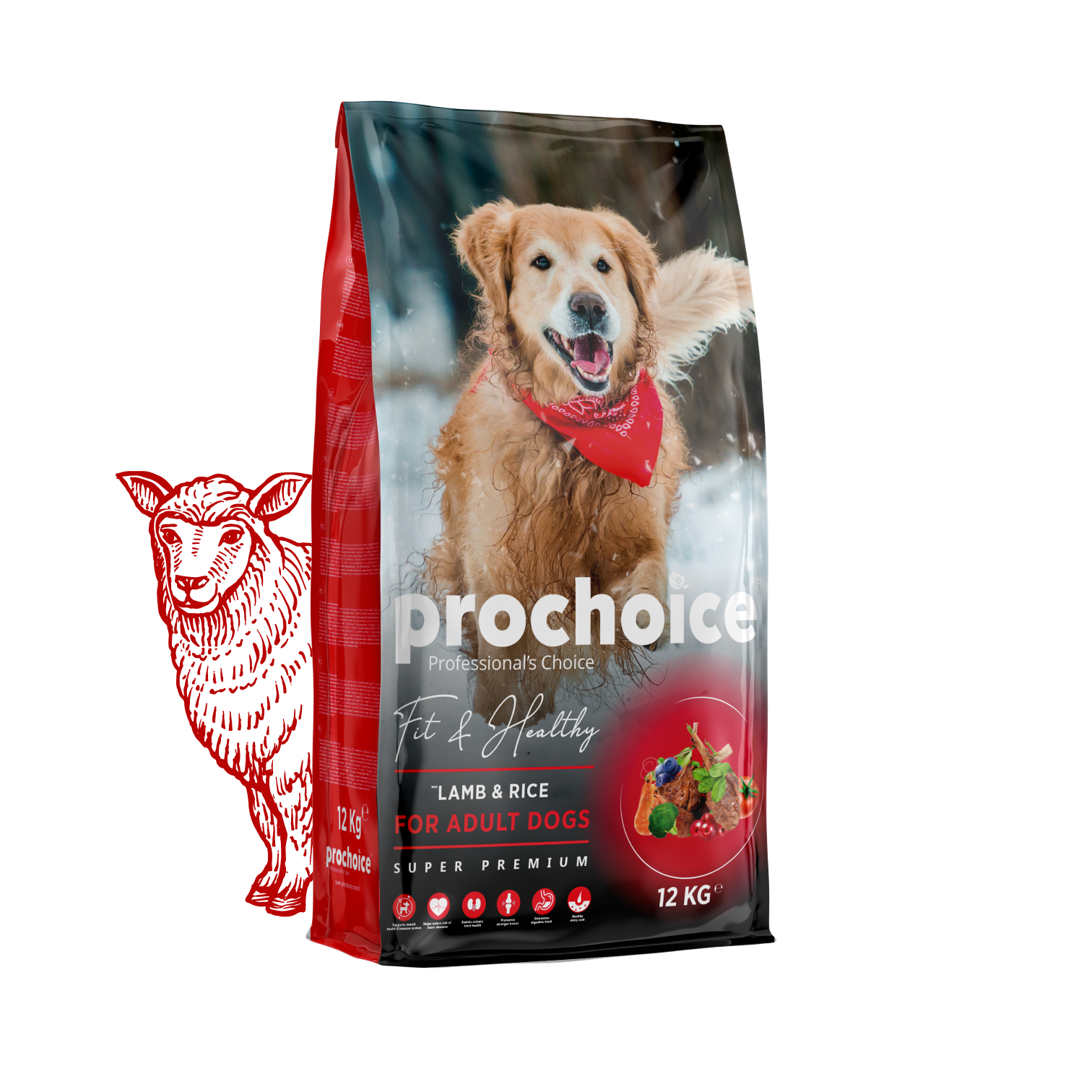 Prochoice Lamb & Rice Formula - Dry Food For Adult Dogs